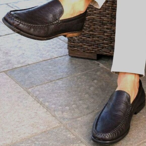 Arnold Palmer Augusta Mens Shoes Dark Brown Leather Slip on Loafers 10 1/2 Med main image 6